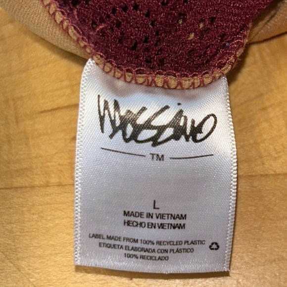 Mossimo Crochet Maroon Sexy One Piece Bathing Suit Size Large - Picture 6 of 9